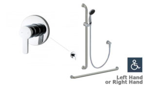 Rada SF1 620 Accessible Shower Set with Moda Mixer & 900mm Horizontal Grab Rail
